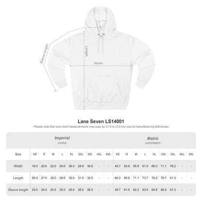 Minimal Sun & Moon Hoodie — Small Chest Graphic Fleece Pullover